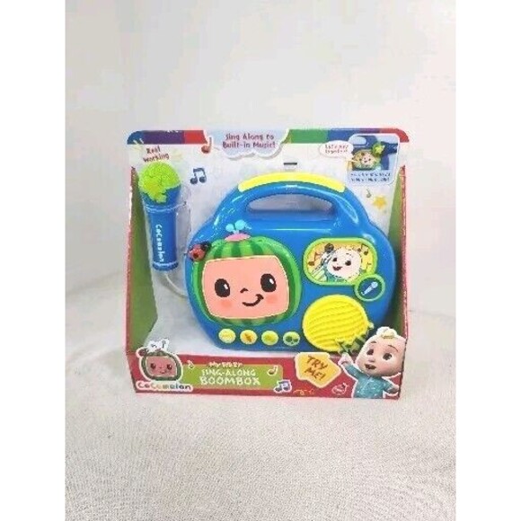 NEW Cocomelon JJ My First Sing Along Boombox with Built-in Microphone - Picture 1 of 7